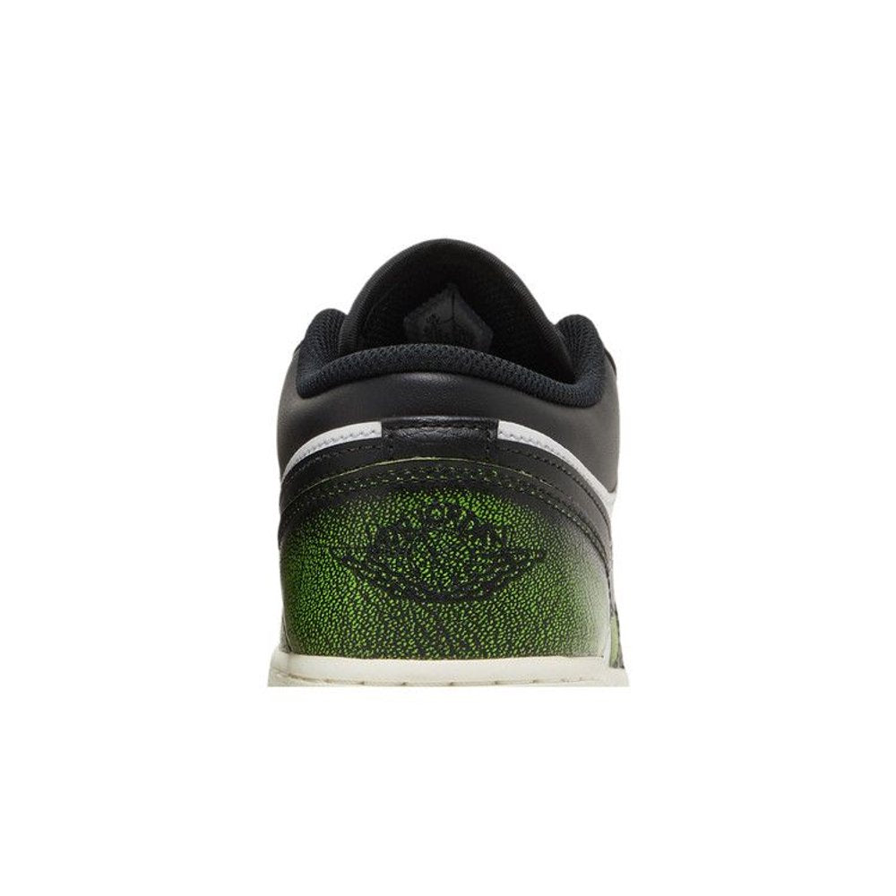 Jordan 1 Low Wear Away Electric Green (GS) – detail materiálu | Purekickz