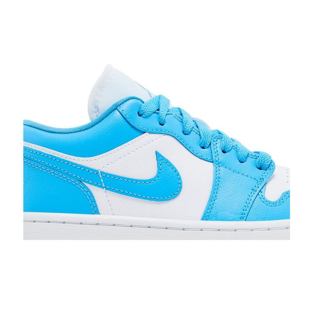 Jordan 1 Low White Gum Light Brown Dark Powder Blue (W) – detail | Purekickz