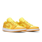 Jordan 1 Low Yellow Strike – detail materiálu | Purekickz