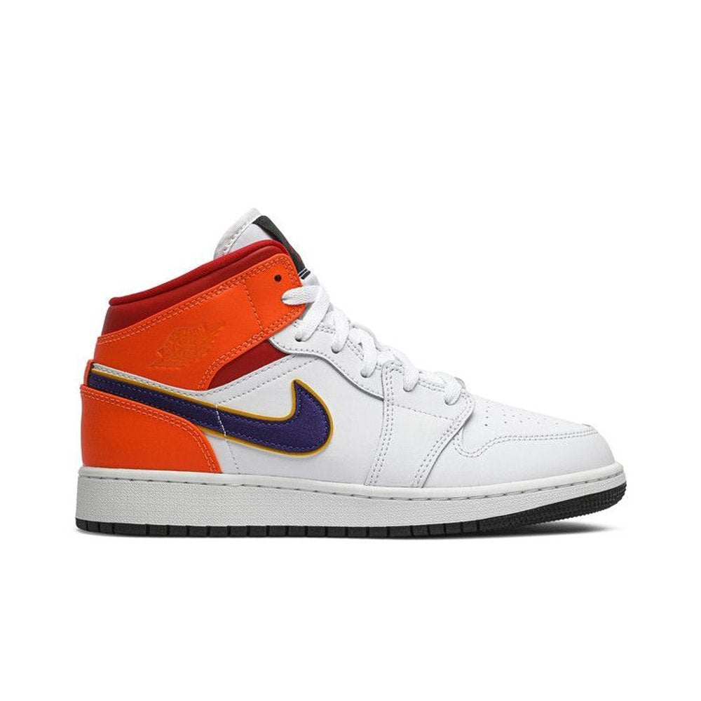 Jordan 1 Mid Alternate Multi-Color (GS) – boční pohled | Purekickz