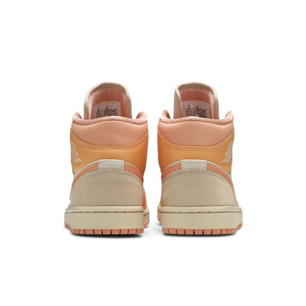 Jordan 1 Mid Apricot Orange (Women's) – podrážka | Purekickz