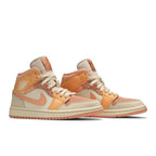 Jordan 1 Mid Apricot Orange (Women's) – lifestyle foto | Purekickz