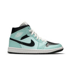 Jordan 1 Mid Aqua Blue Tint – boční pohled | Purekickz
