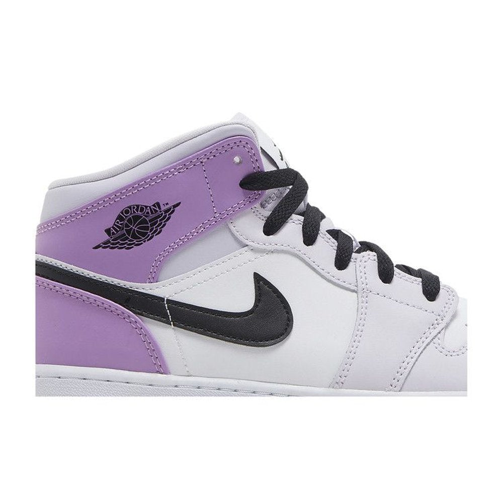Jordan 1 Mid Barely Grape (GS) – detail | Purekickz