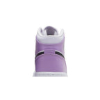 Jordan 1 Mid Barely Grape (GS) – detail materiálu | Purekickz