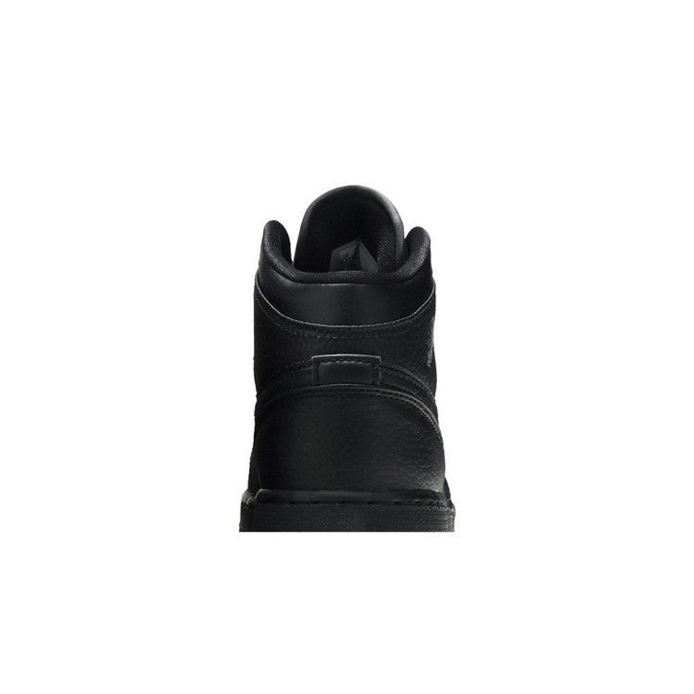 Jordan 1 Mid Black (GS) – detail materiálu | Purekickz