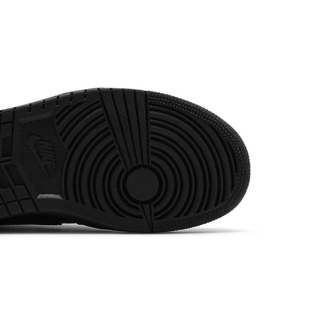 Jordan 1 Mid Black Snakeskin (W) – pohled shora | Purekickz