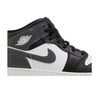 Jordan 1 Mid Black White Iron Grey (GS) – detail | Purekickz