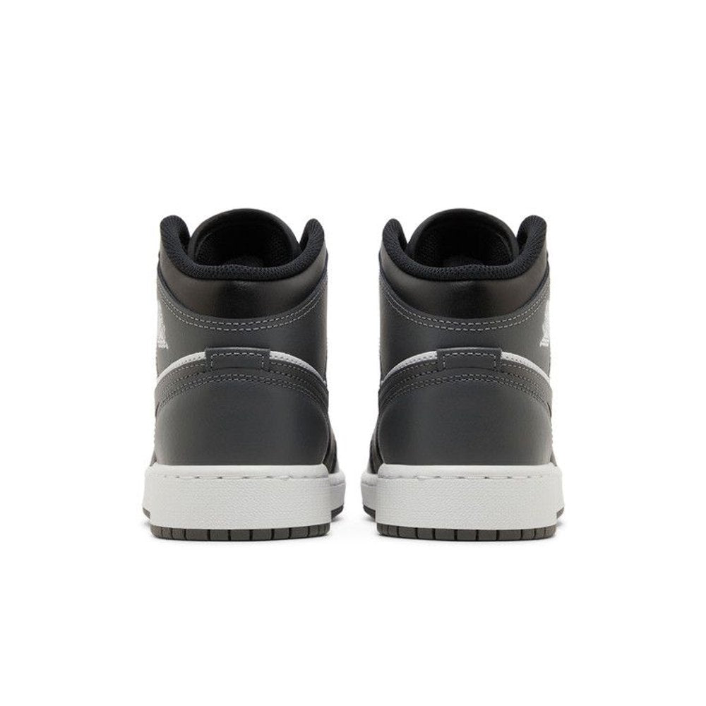 Jordan 1 Mid Black White Iron Grey (GS)