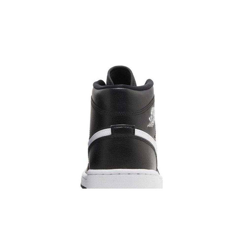 Jordan 1 Mid Black White (W) – detail materiálu | Purekickz
