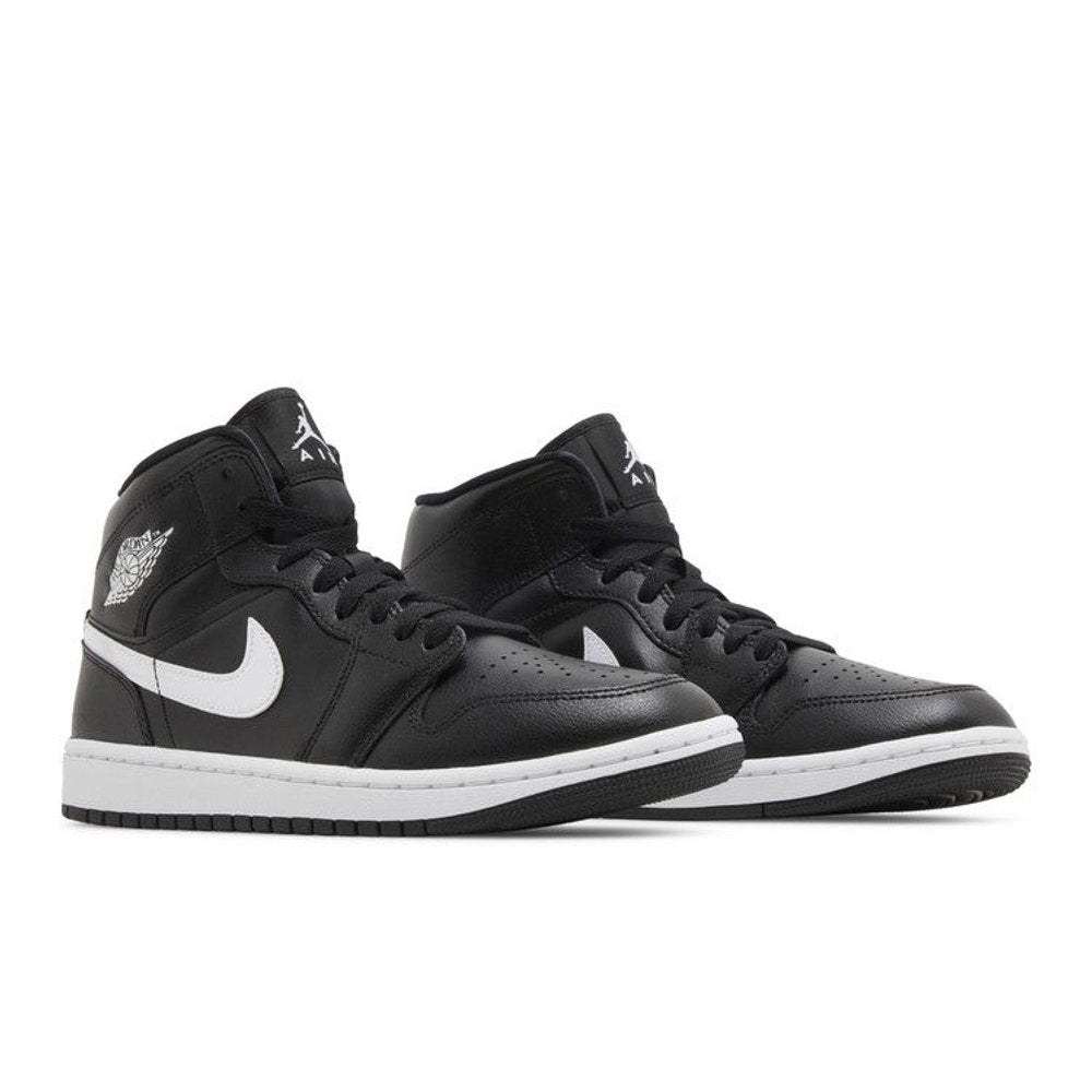 Jordan 1 Mid Black White (W)
