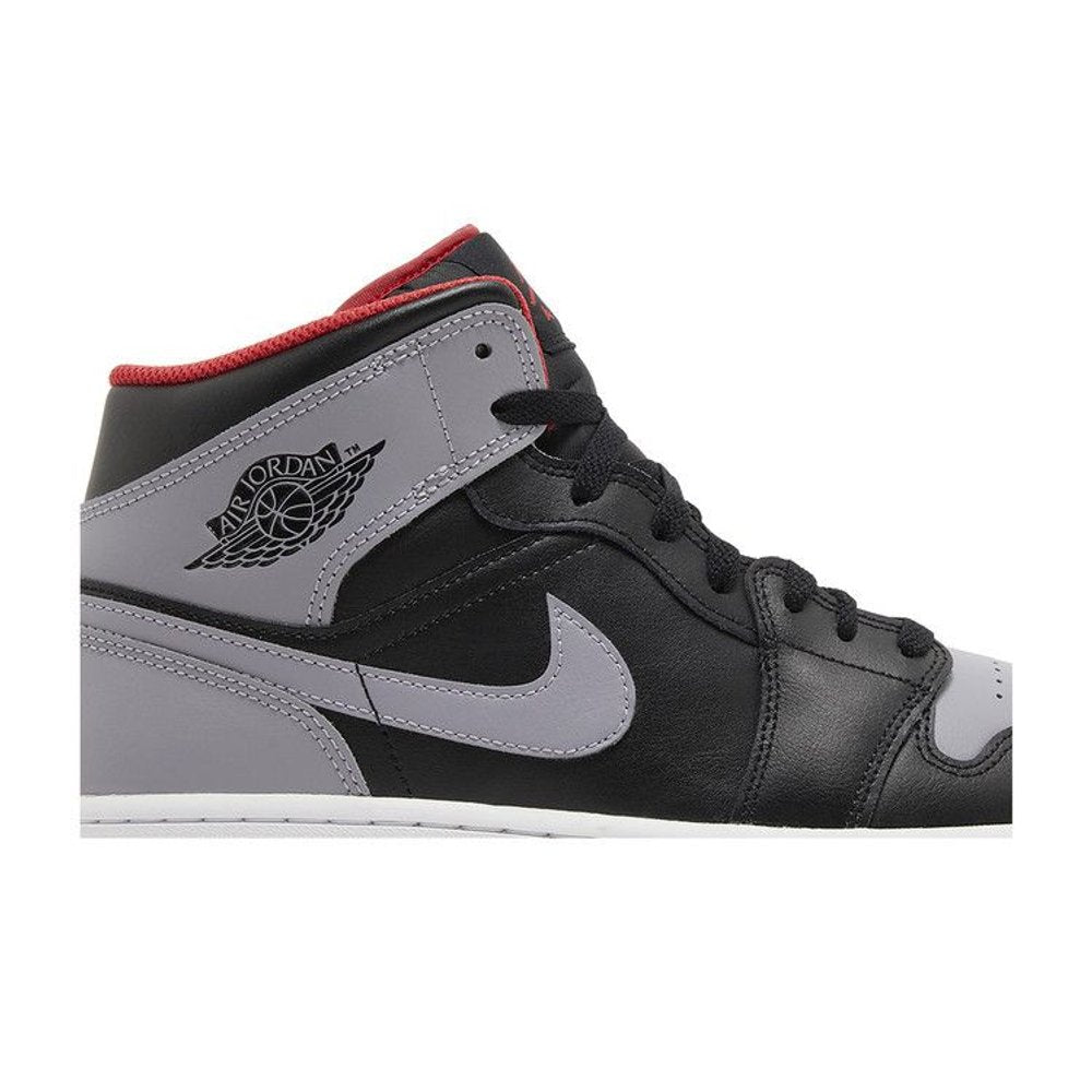 Jordan 1 Mid Bred Shadow – detail | Purekickz