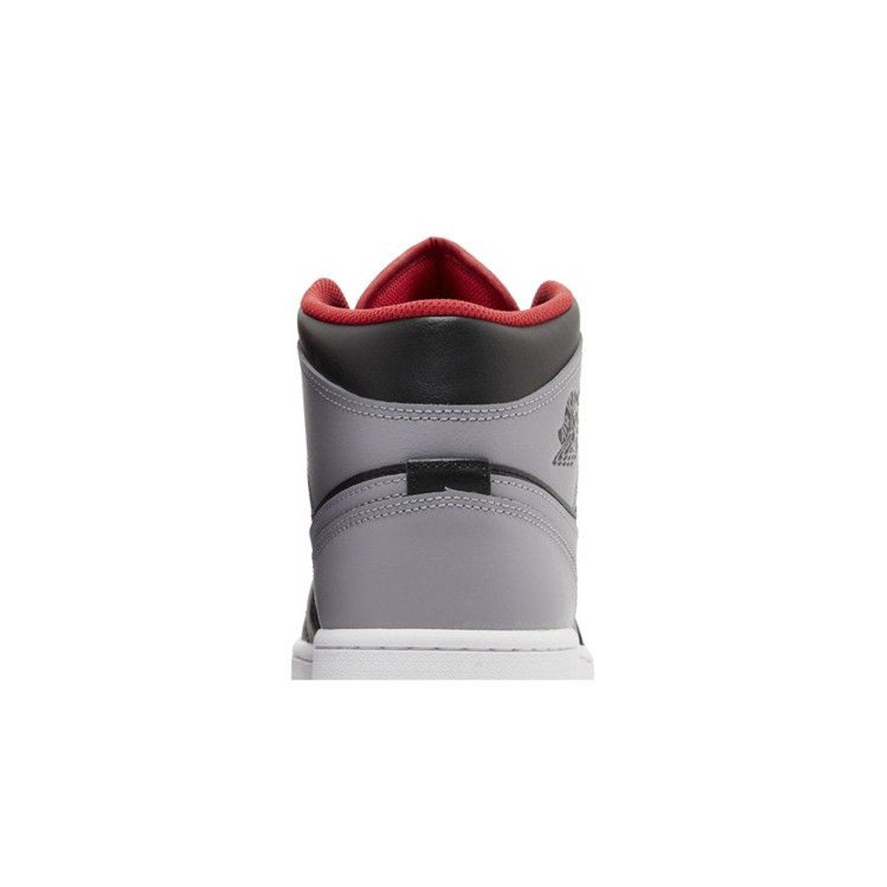 Jordan 1 Mid Bred Shadow – detail materiálu | Purekickz