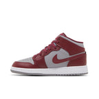 Jordan 1 Mid Cherrywood Red (GS) – hlavní pohled | Purekickz