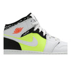 Jordan 1 Mid Composition Notebook (GS) – detail | Purekickz