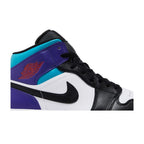 Jordan 1 Mid Court Purple Tropical Twist – detail | Purekickz