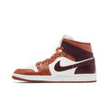 Jordan 1 Mid Dusty Peach Night Maroon (Women's)