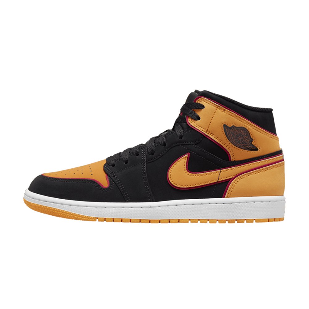 Jordan 1 Mid Fat Tongue Black Orange