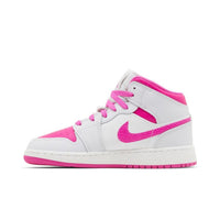Jordan 1 Mid Fire Pink (GS) – hlavní pohled | Purekickz