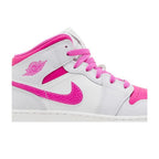 Jordan 1 Mid Fire Pink (GS) – detail | Purekickz