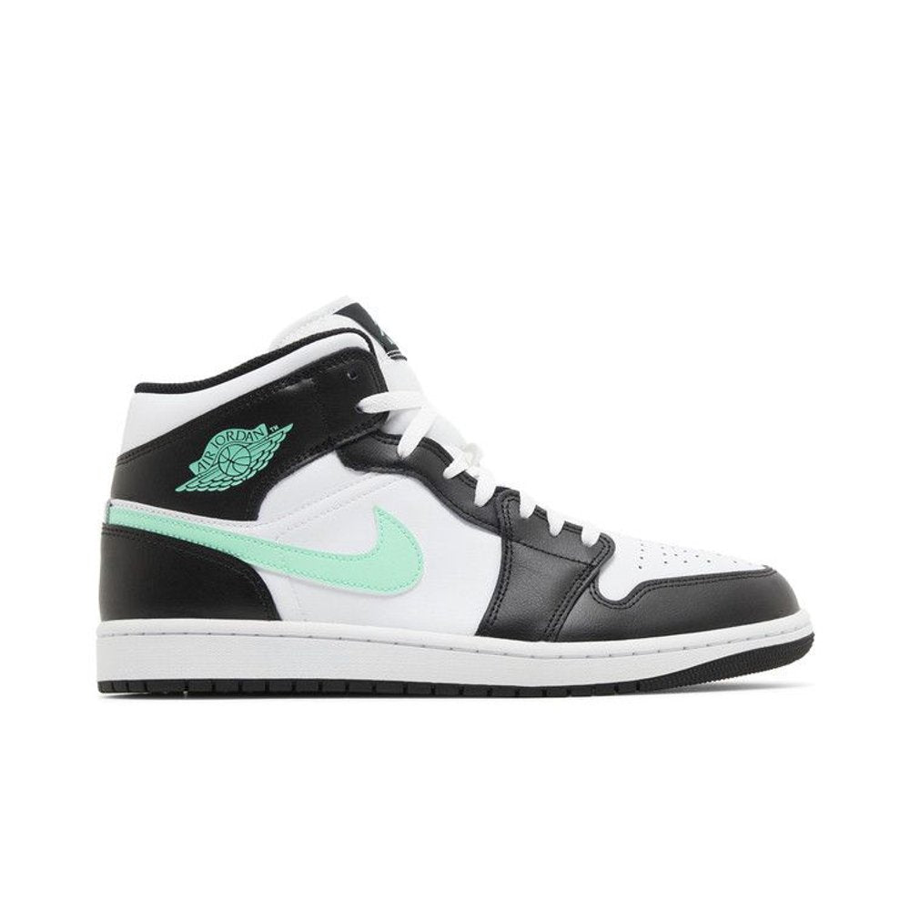 Jordan 1 Mid Green Glow – boční pohled | Purekickz