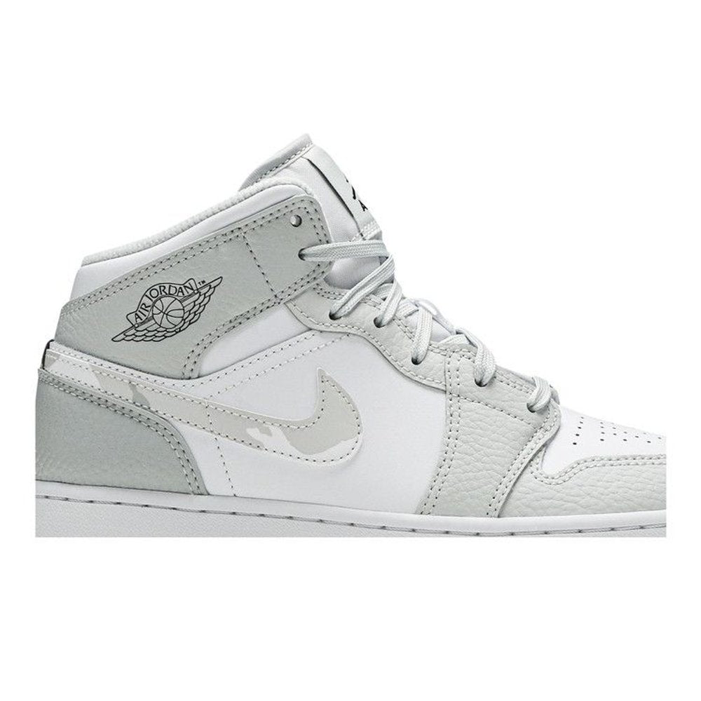 Jordan 1 Mid Grey Camo (GS) – detail | Purekickz