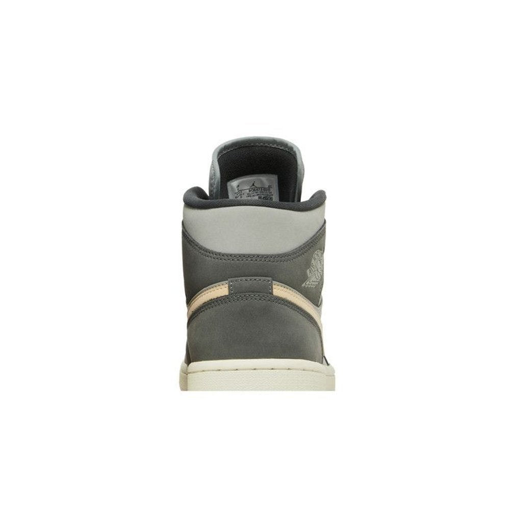 Jordan 1 Mid Grey Onyx – detail materiálu | Purekickz