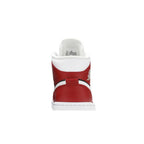 Jordan 1 Mid Gym Red Black (W) – detail materiálu | Purekickz