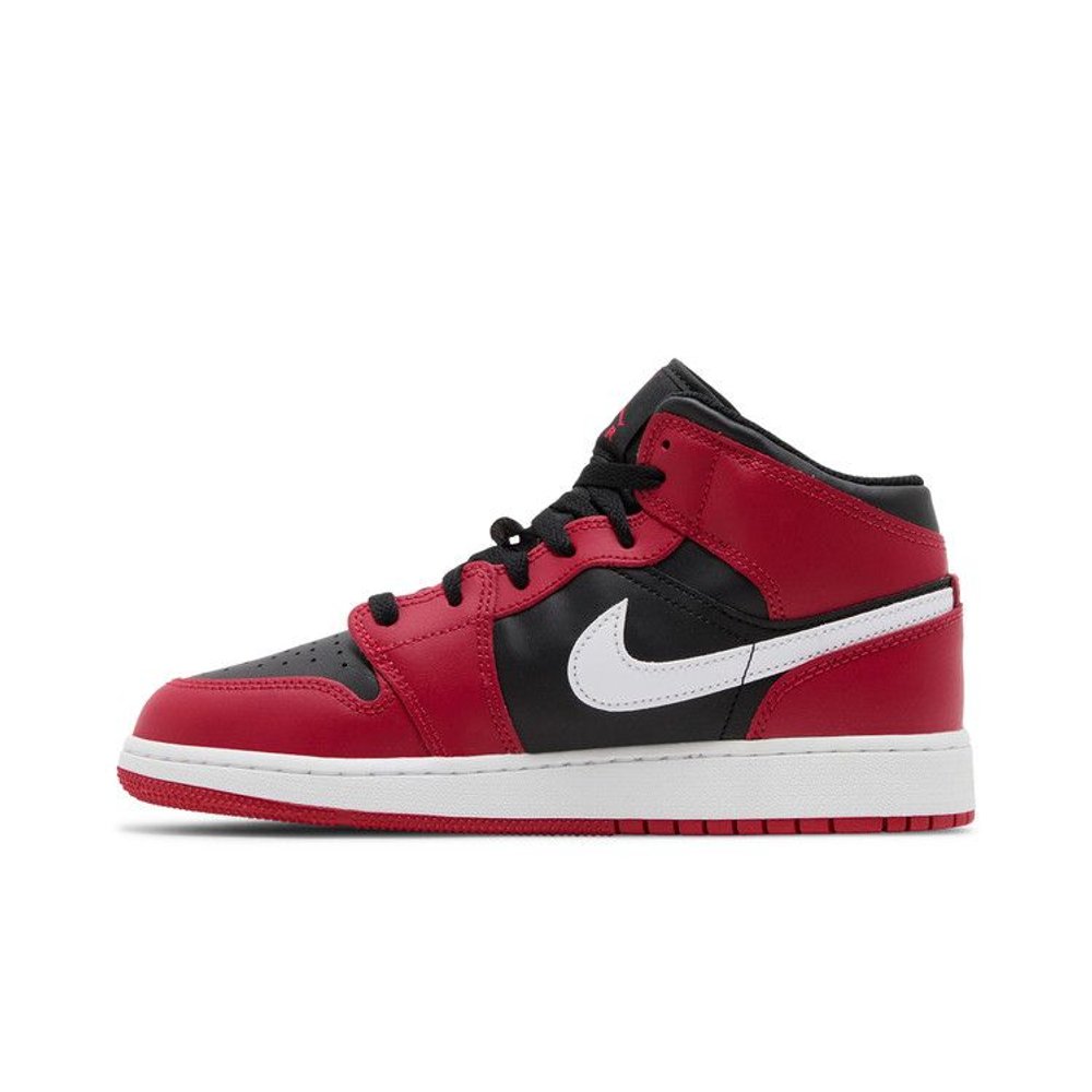Jordan 1 Mid Gym Red Black White