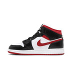 Jordan 1 Mid Gym Red Black White (GS) – hlavní pohled | Purekickz