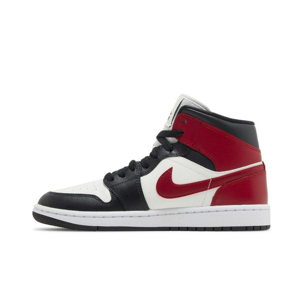 Jordan 1 Mid Gym Red Off Noir (W) – hlavní pohled | Purekickz