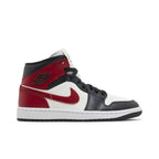Jordan 1 Mid Gym Red Off Noir (W) – boční pohled | Purekickz