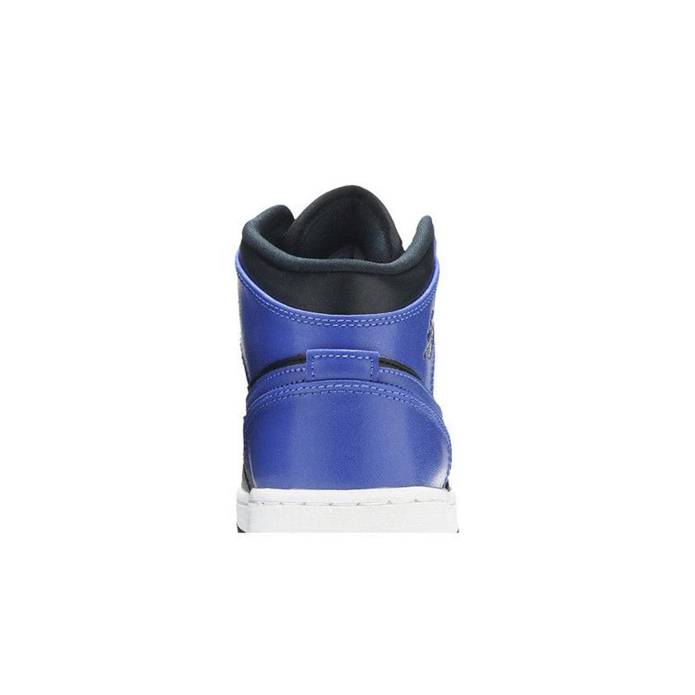 Jordan 1 Mid Hyper Royal (GS) – detail materiálu | Purekickz