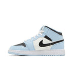 Jordan 1 Mid Ice Blue (2022) (GS) – hlavní pohled | Purekickz