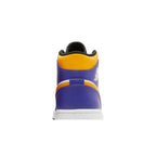 Jordan 1 Mid Lakers – detail materiálu | Purekickz