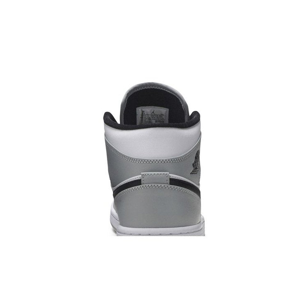 Jordan 1 Mid Light Smoke Grey Anthracite – detail materiálu | Purekickz
