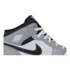 Jordan 1 Mid Light Smoke Grey (GS) – detail | Purekickz