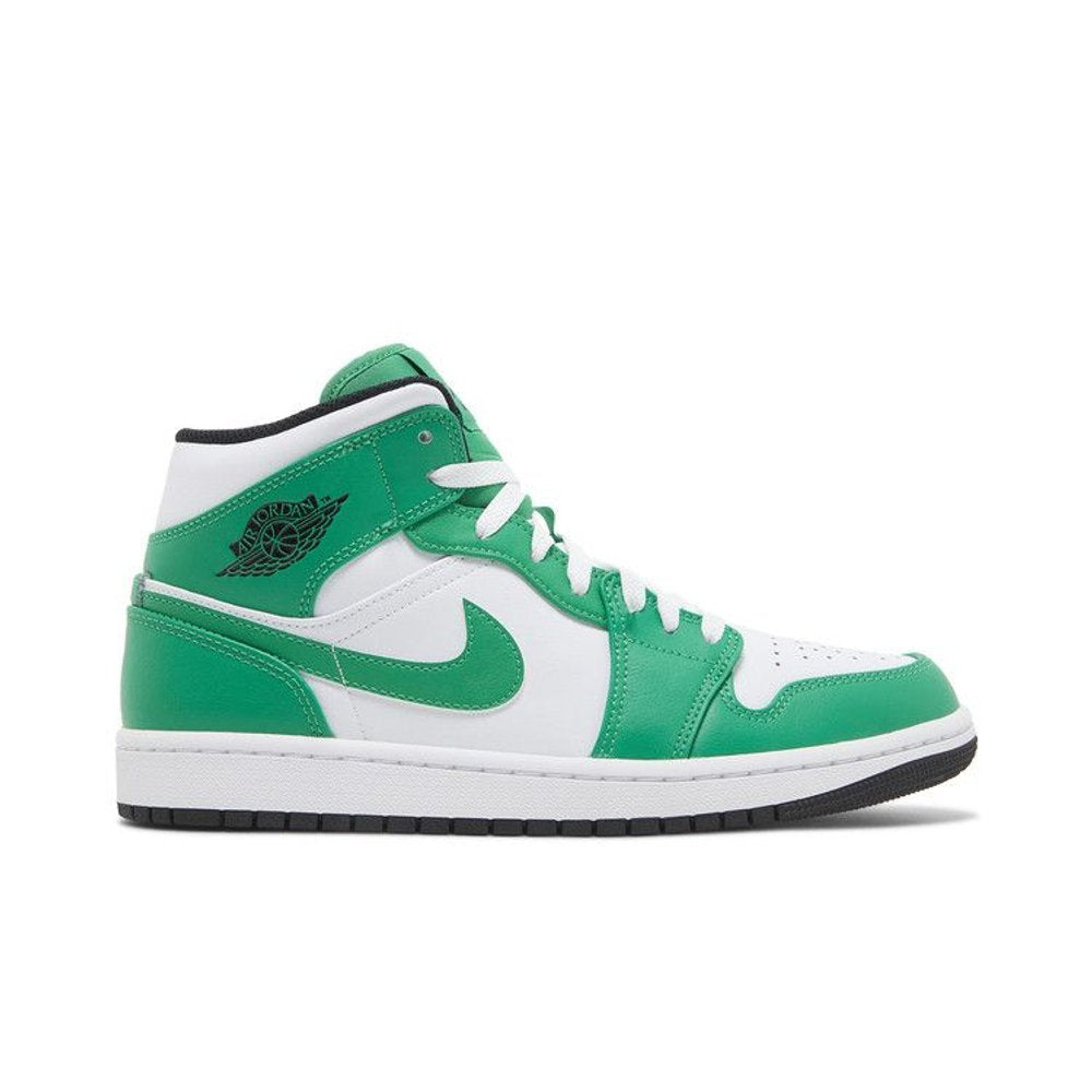 Jordan 1 Mid Lucky Green – boční pohled | Purekickz