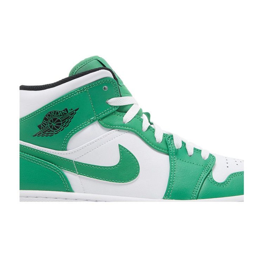 Jordan 1 Mid Lucky Green – detail | Purekickz