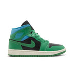 Jordan 1 Mid Lucky Green Aquatone (W) – boční pohled | Purekickz