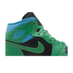 Jordan 1 Mid Lucky Green Aquatone (W) – detail | Purekickz