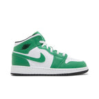 Jordan 1 Mid Lucky Green (GS) – boční pohled | Purekickz