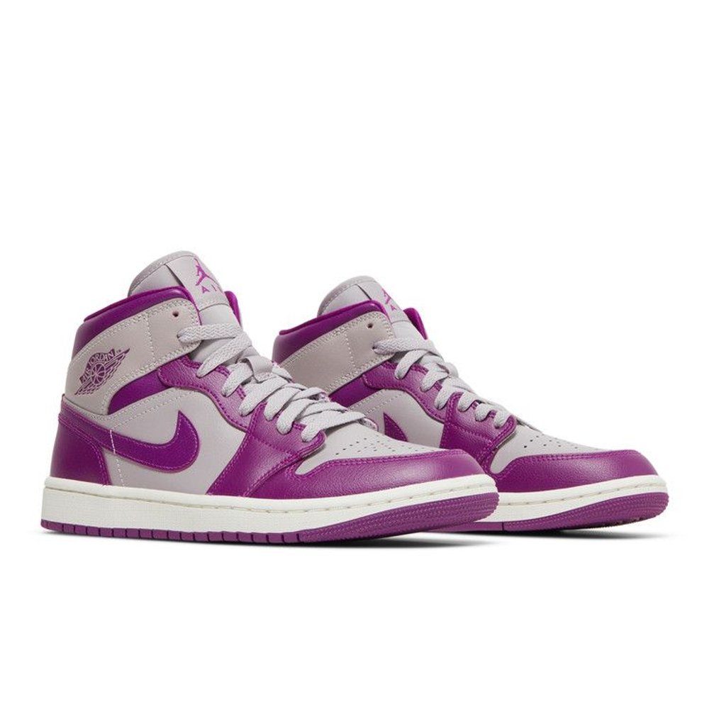 Jordan 1 Mid Magenta (2022) (W) – detail materiálu | Purekickz