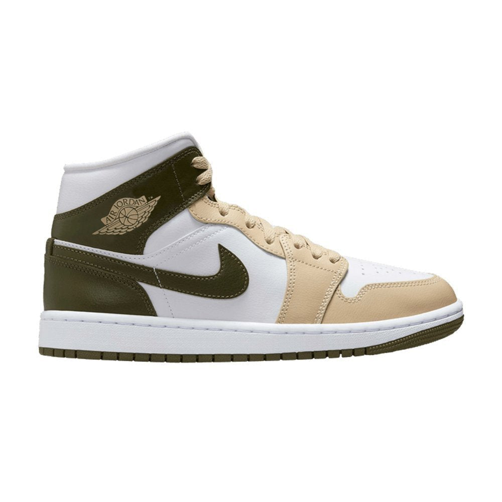 Jordan 1 Mid Military Drab (W) – boční pohled | Purekickz