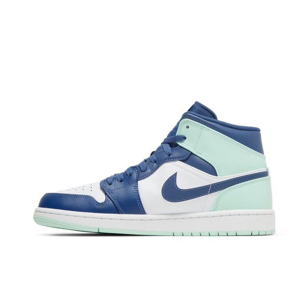 Jordan 1 Mid Mystic Navy Mint Foam – hlavní pohled | Purekickz