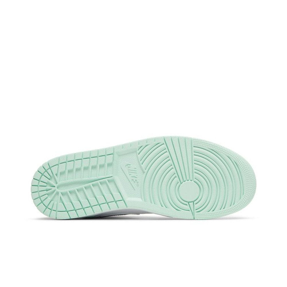 Jordan 1 Mid Mystic Navy Mint Foam – zadní pohled | Purekickz