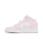 Jordan 1 Mid Pink Foam Fire Red (GS) – hlavní pohled | Purekickz