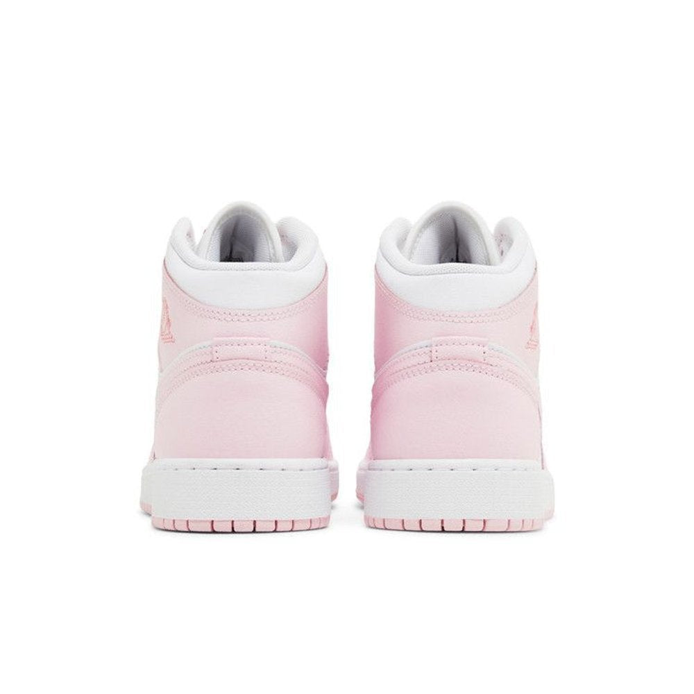 Jordan 1 Mid Pink Foam Fire Red (GS)