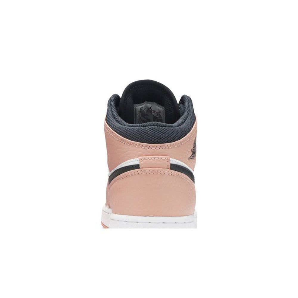 Jordan 1 Mid Pink Quartz (GS) – detail materiálu | Purekickz