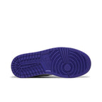Jordan 1 Mid Purple Black (W) – zadní pohled | Purekickz